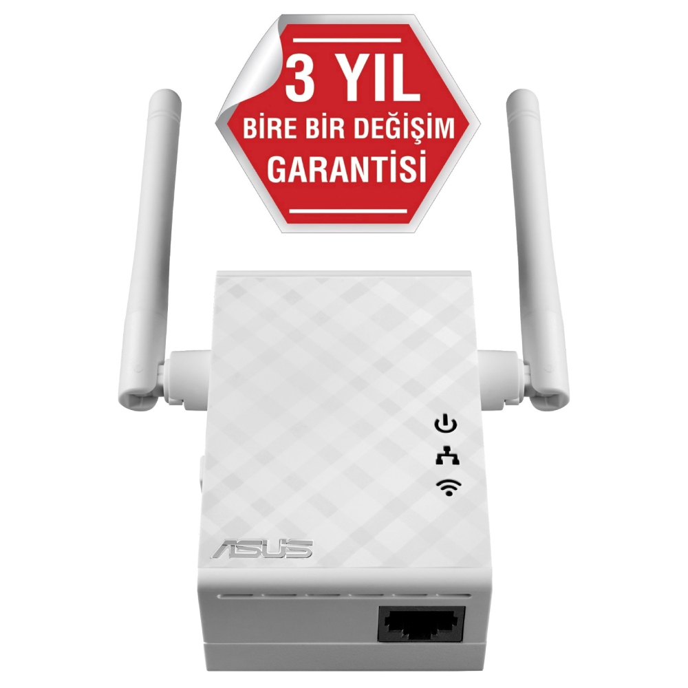 ASUS RP-N12 DualBand 300 Mbps Roaming Özellikli Menzil Arttırıcı