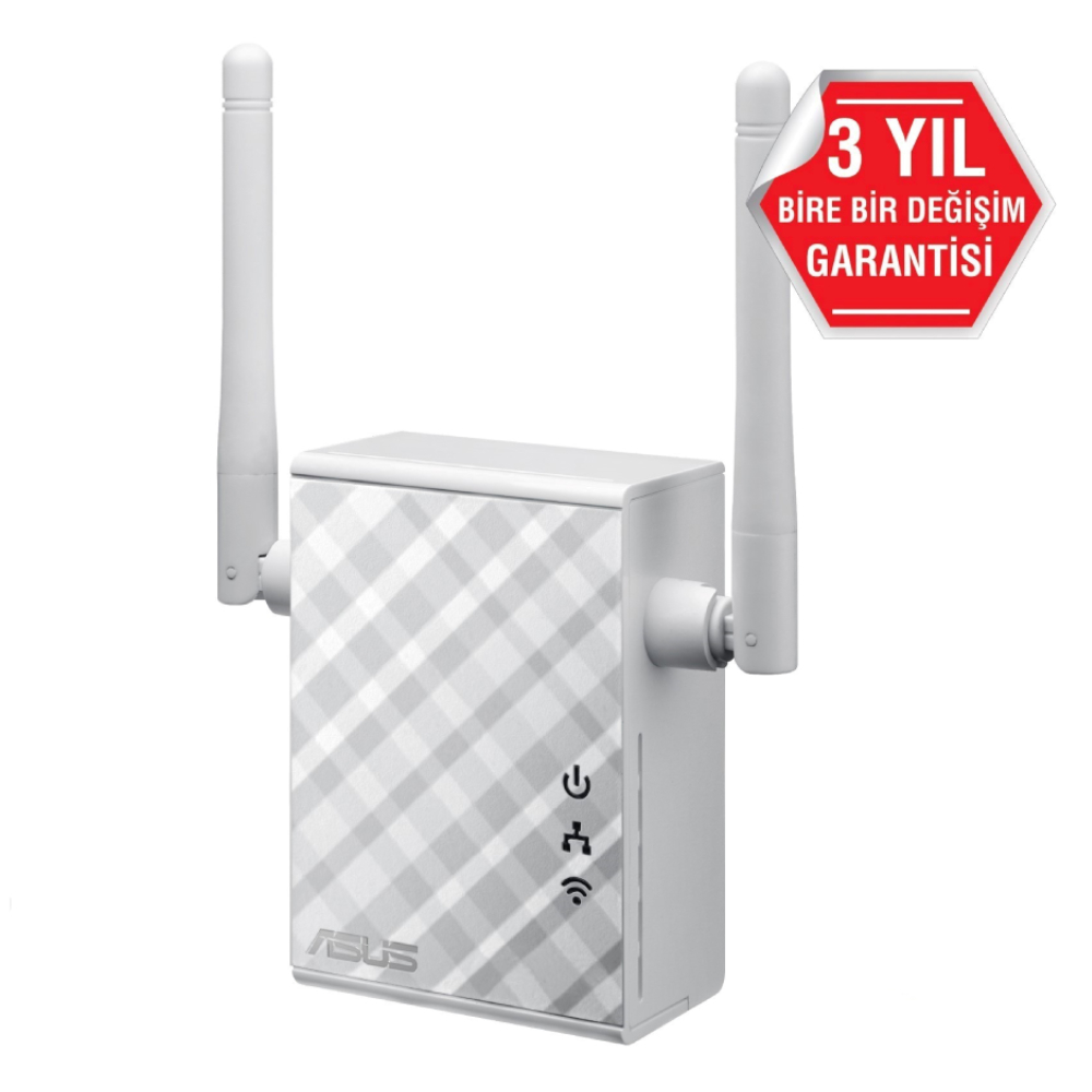 ASUS RP-N12 DualBand 300 Mbps Roaming Özellikli Menzil Arttırıcı