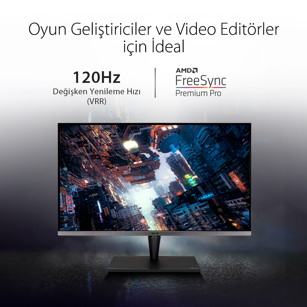 ASUS 32" ProArt Display PA32UCG 120Hz 5ms DP 3xHDMI HDR IPS UHD Profesyonel Adaptive-Sync Monitör