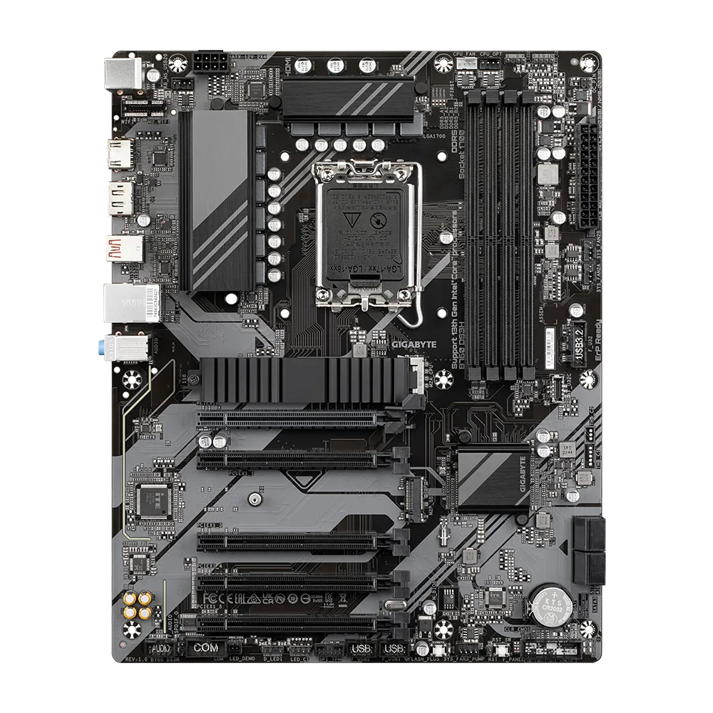 GIGABYTE B760 DS3H 7600MHz(OC) DDR5 Soket 1700 M.2 HDMI DP ATX Anakart