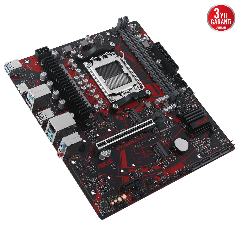 ASUS EX-B650M-V7 8000MHz OC DDR5 Soket AM5 M.2 HDMI mATX Anakart