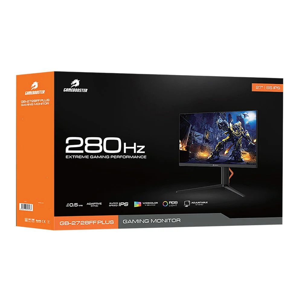 GameBooster GB-2728FF PLUS 27" 280Hz 0.5ms HDMI DP FreeSync GSync FHD SS IPS Gaming Monitör
