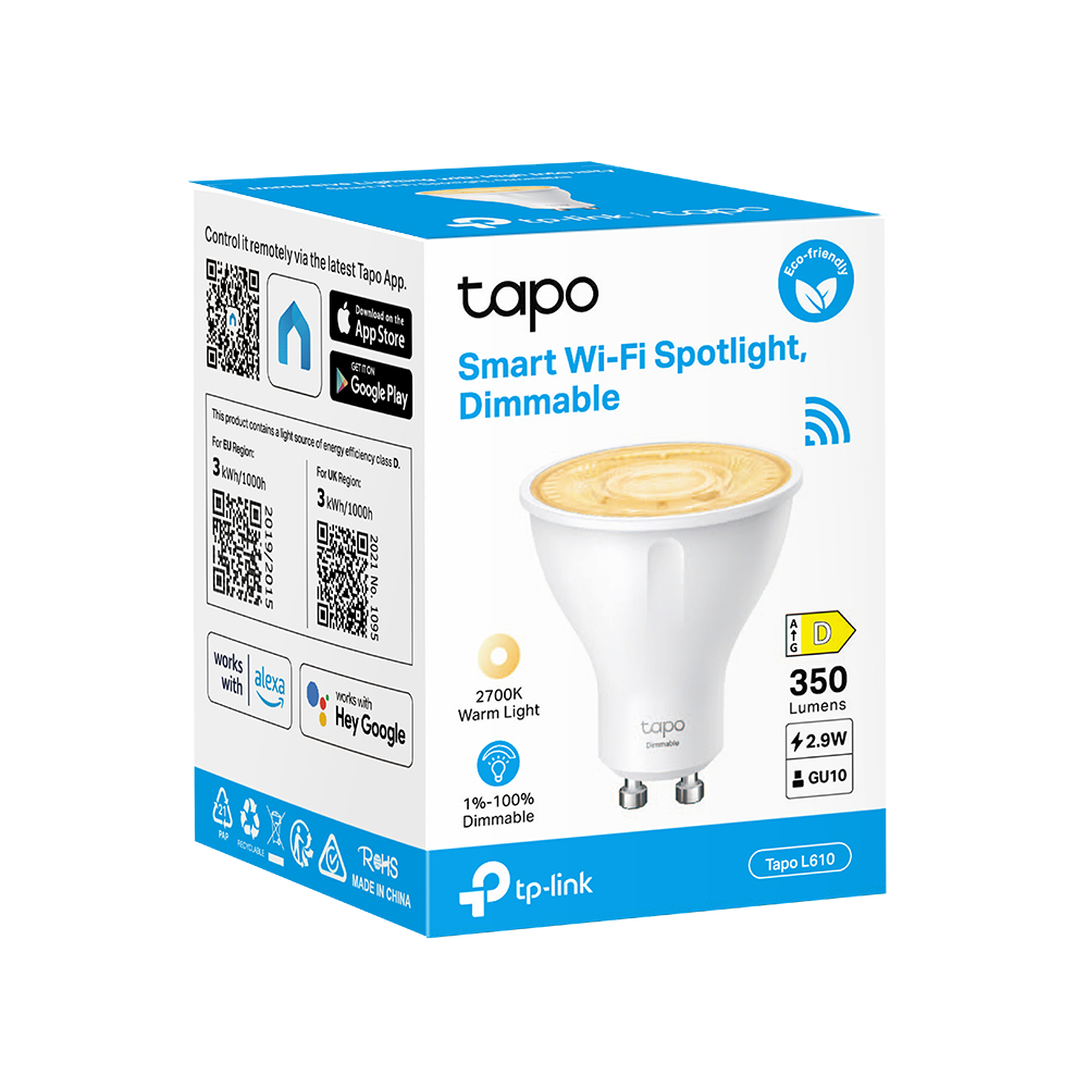 TP-LINK Tapo L610 Ayarlanabilir Işık Şiddeti Akıllı Wi-Fi Spot Lamba