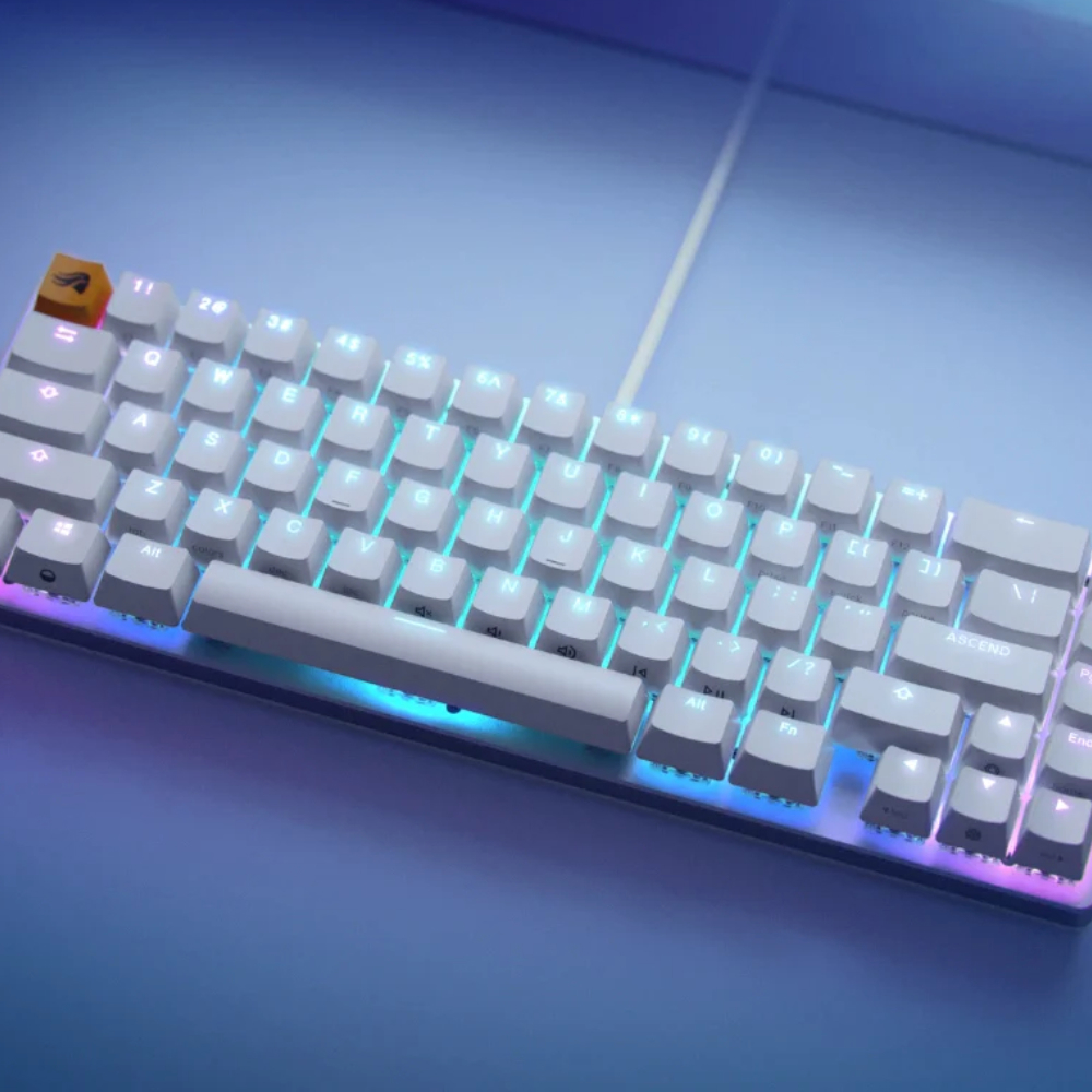 Glorious GMMK2 QTR Modüler %65 Beyaz Türkçe Mekanik Kablolu Gaming Klavye