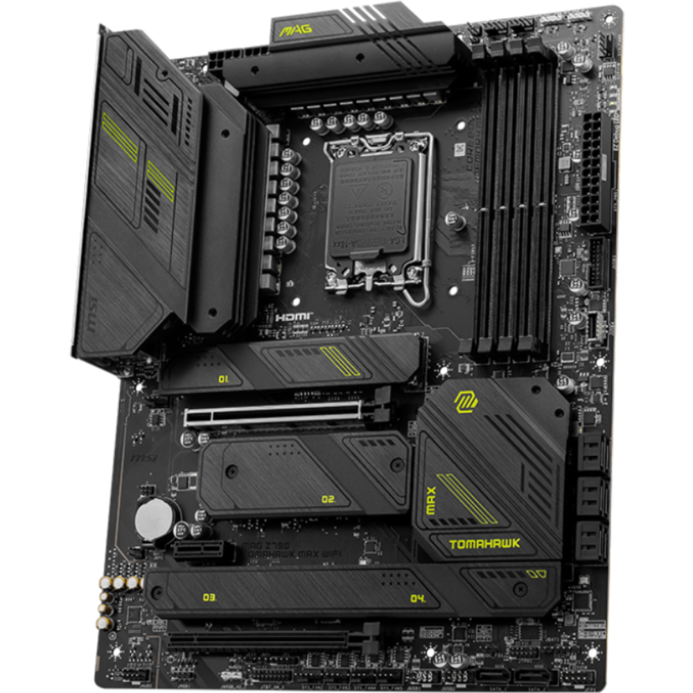 MSI MAG Z790 TOMAHAWK MAX WIFI 7600MHz(OC) DDR5 Soket 1700 M.2 HDMI DP ATX Anakart