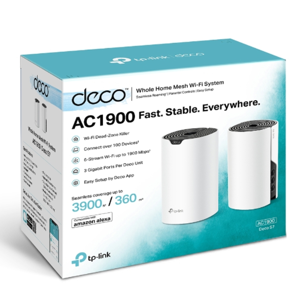 TP-LINK DECO S7 2P AC1900 Bütün Ev Mesh Wi-Fi System (2li)
