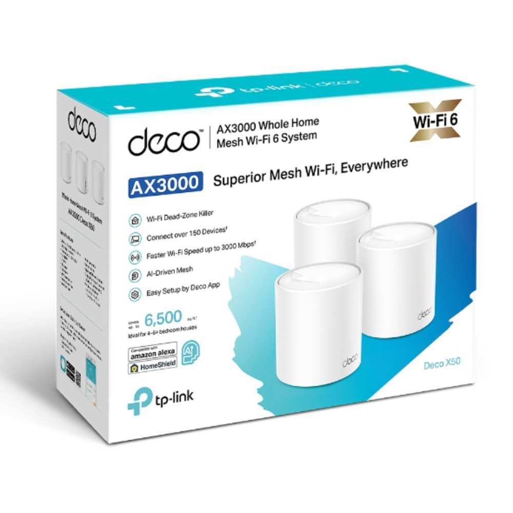 TP-LINK DECO X50 AX3000 Tüm Ev Mesh Wi-Fi 6 Sistemi