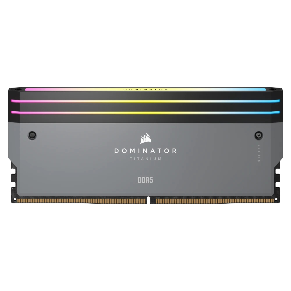 CORSAIR 32GB (2x16GB) Dominator Titanium RGB Siyah 6000MHz CL30 EXPO/XMP DDR5 Dual Kit Ram