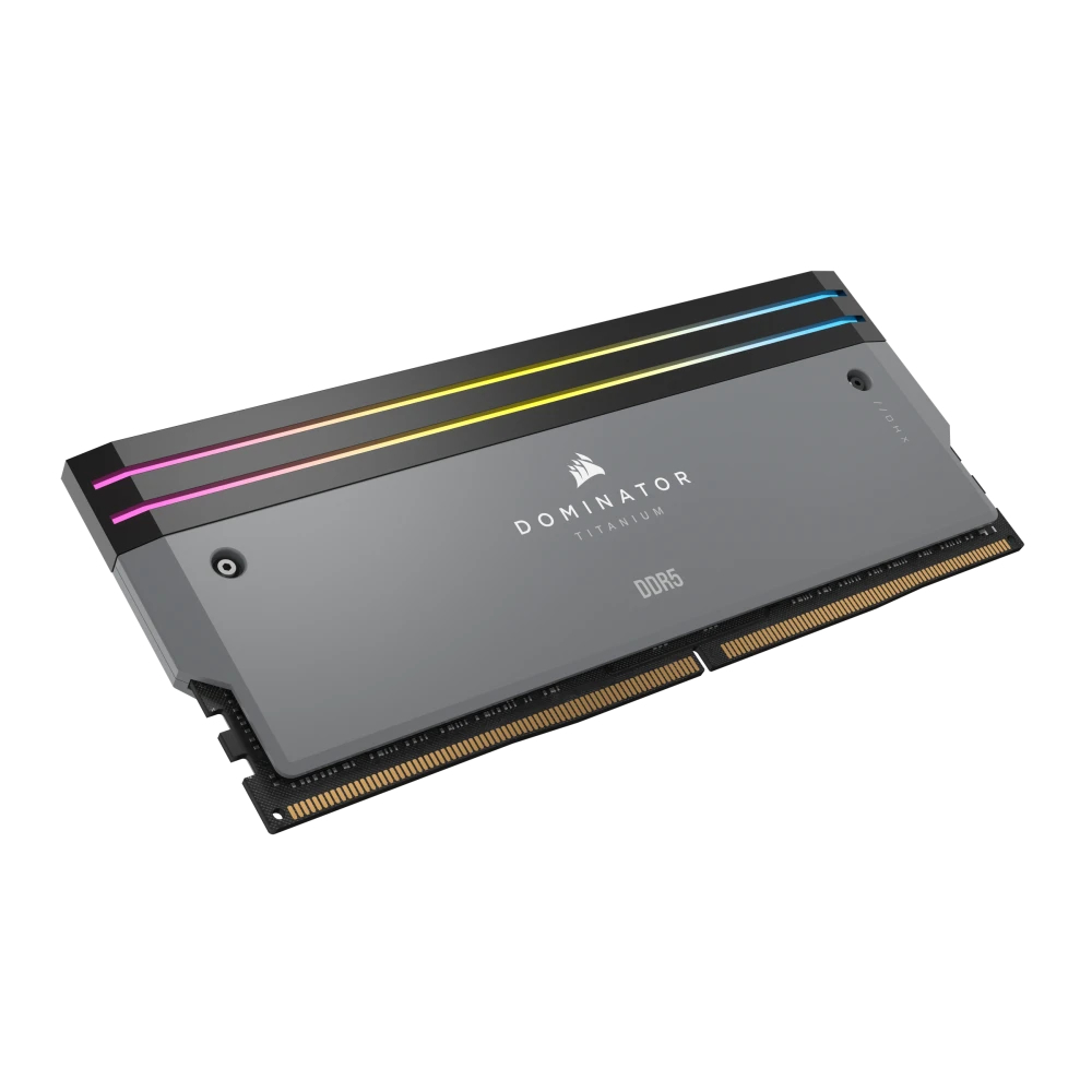 CORSAIR 32GB (2x16GB) Dominator Titanium RGB Siyah 6000MHz CL30 EXPO/XMP DDR5 Dual Kit Ram