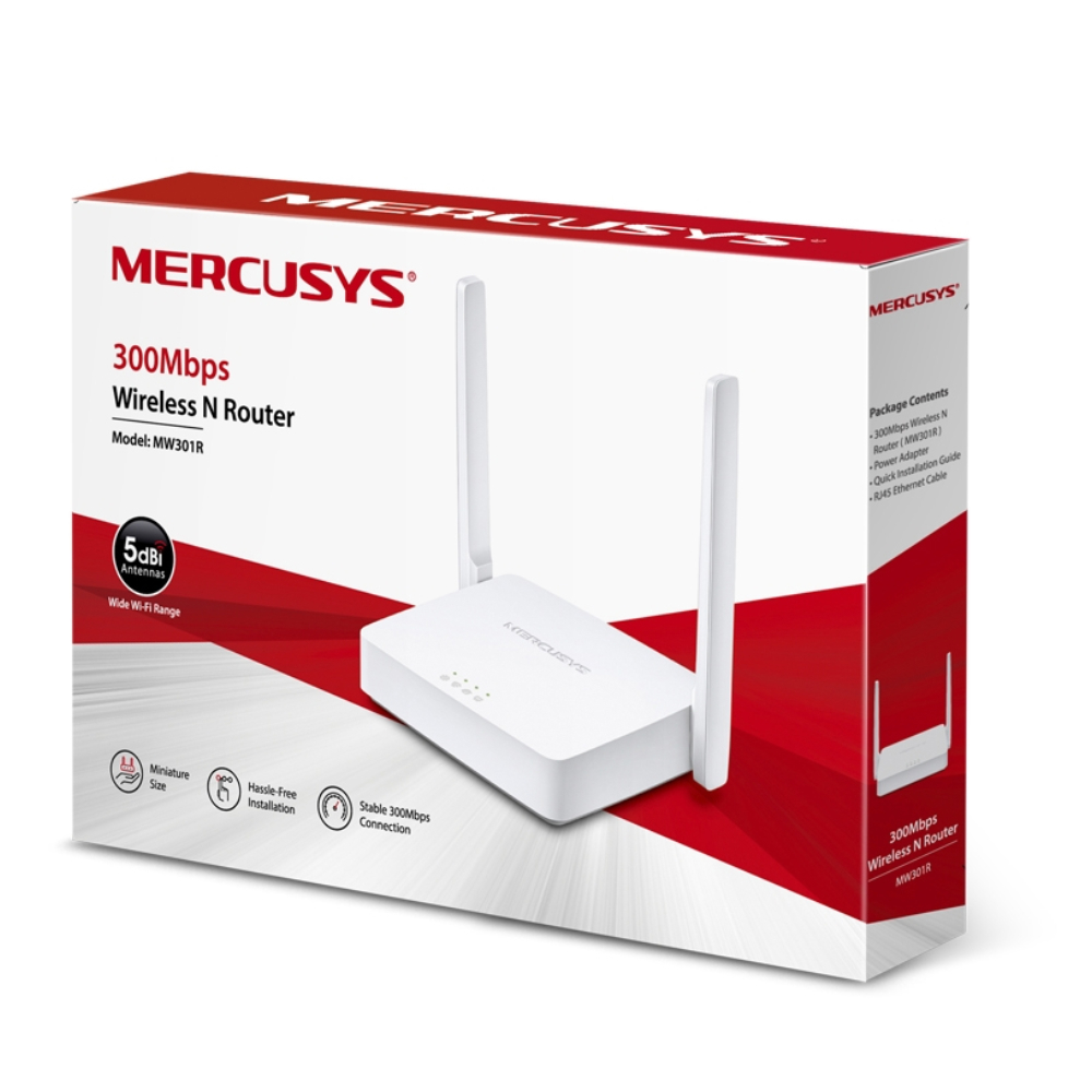 Mercusys MW301R 300Mbps Kablosuz N Router
