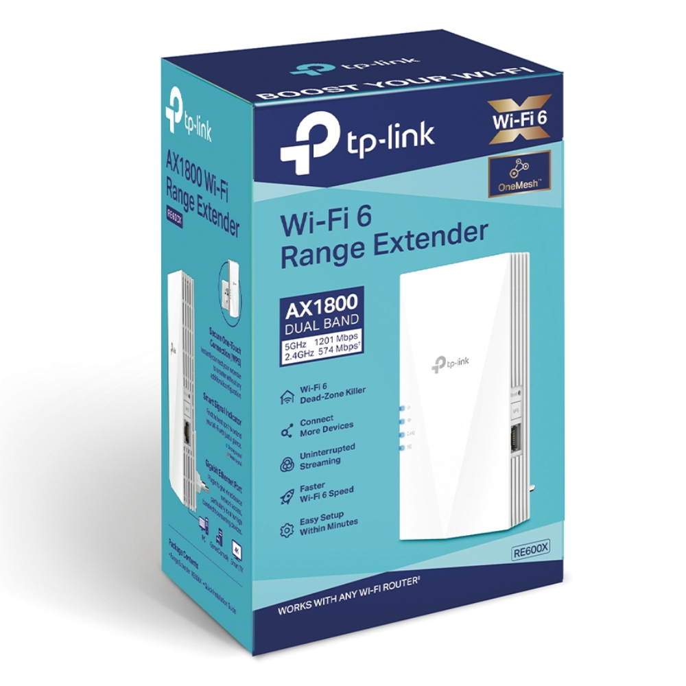 TP-LINK RE600X AX1800 Wi-Fi 6 Menzil Genişletici