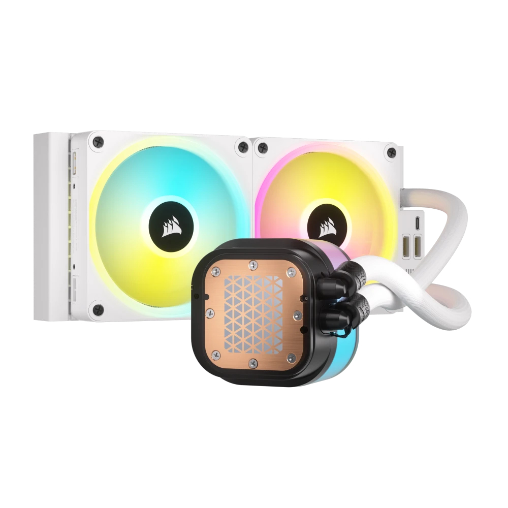 CORSAIR iCUE LINK H100i RGB AIO 240mm Beyaz Sıvı İşlemci Soğutucusu