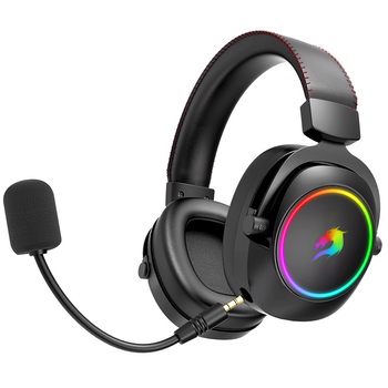 GameBooster WBH44  RGB Wireless 2.4G+BT Siyah Kablosuz Gaming Kulaklık