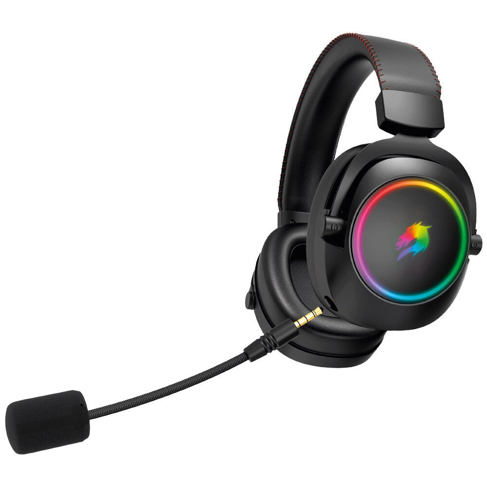 GameBooster WBH44  RGB Wireless 2.4G+BT Siyah Kablosuz Gaming Kulaklık