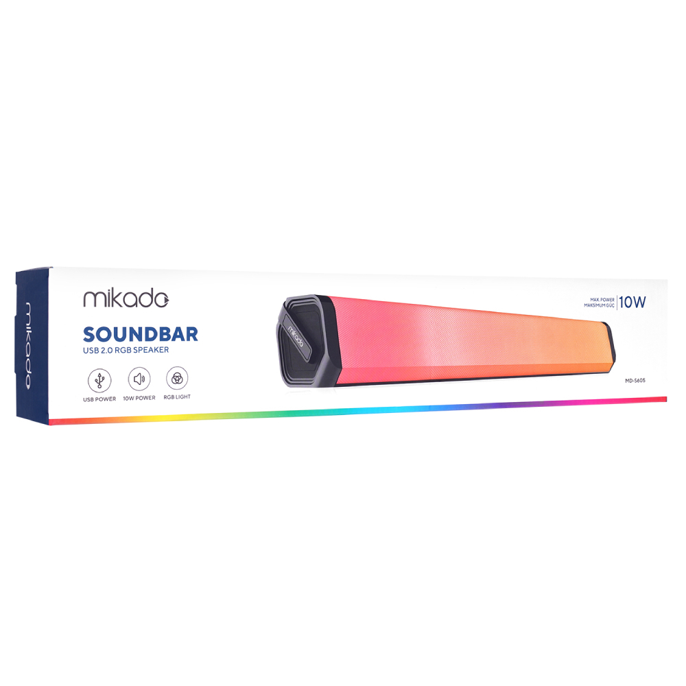 Mikado MD-S605 5Wx2CH RGB Siyah USB Gaming Hoparlör