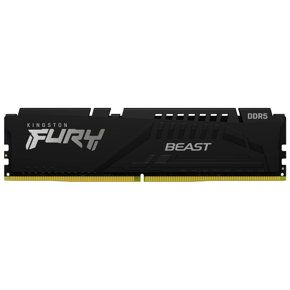 Kingston 8GB FURY Beast Siyah 5200Mhz CL36 DDR5 Single Kit Ram görsel 1