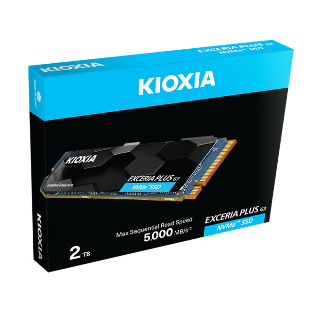 KIOXIA 2TB EXCERIA PLUS G3 Gen4 NVMe M.2 2280 SSD (5000MB Okuma / 3900MB Yazma)