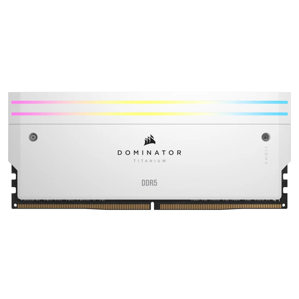 CORSAIR 48GB (2x24GB) Dominator Titanium 7200MHz RGB Beyaz CL36 DDR5 XMP Dual Kit Ram