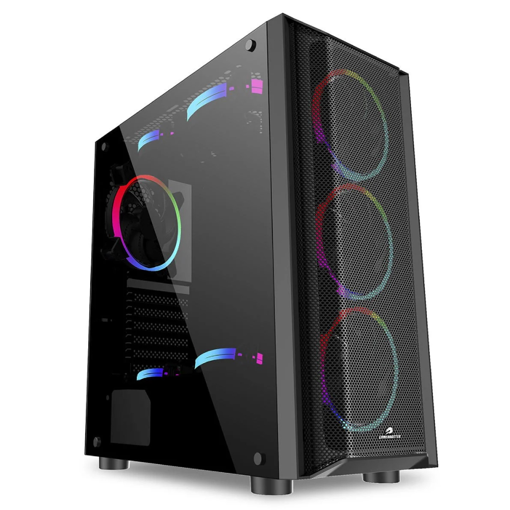 GameBooster GB-GH008BB 650w 80+ Bronze USB 3.0 Mesh ARGB E-ATX Gaming Kasa görsel 1