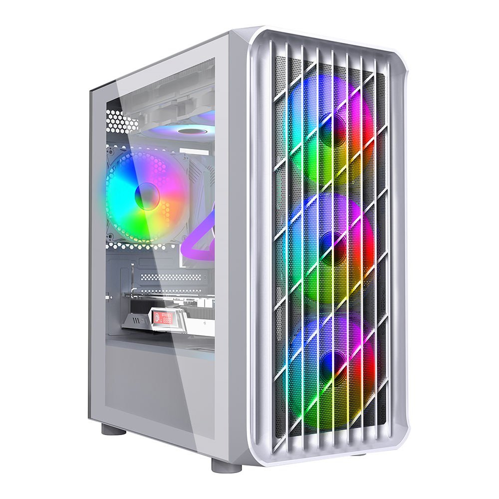 GameBooster GB-G205BW USB3.0 Mesh Panel ATX MidTower Beyaz kasa görsel 1