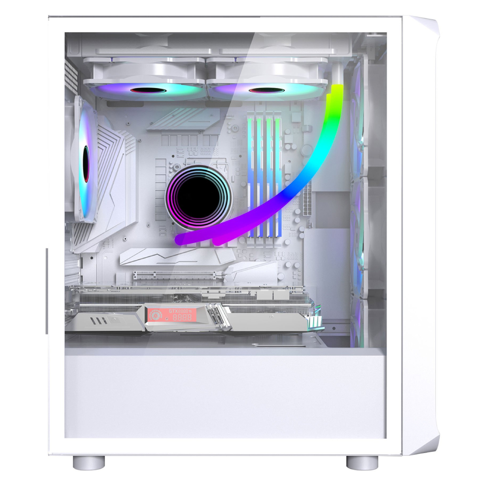 GameBooster GB-G205BW USB3.0 Mesh Panel ATX MidTower Beyaz kasa