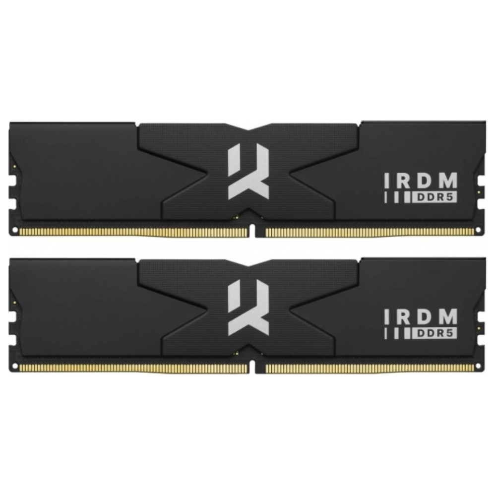 GOODRAM 64GB (2x32GB) IRDM BLACK V 6800MHz CL34 DDR5 Siyah Dual Kit Ram görsel 1
