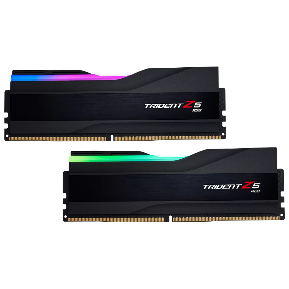 GSKILL 96GB (2X48GB) Trident Z5 RGB Siyah DDR5 6400Mhz CL32 Intel XMP Dual Kit Ram görsel 1