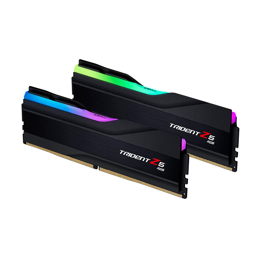 GSKILL 48GB (2X24GB) Trident Z5 RGB Siyah DDR5 7200Mhz CL36 Intel XMP Dual Kit Ram