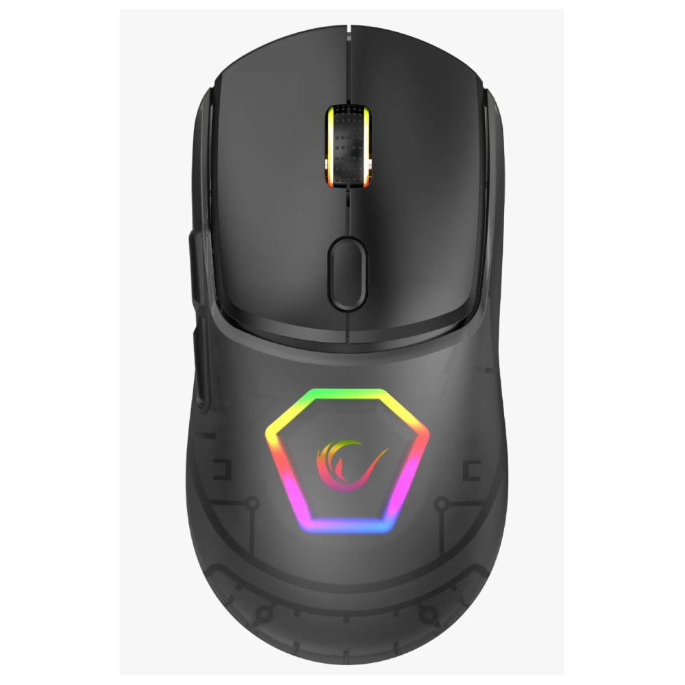 Rampage Hyalo M1 Değiştirilebilir 3 Kapaklı RGB 12000 DPI Siyah Gaming Mouse
