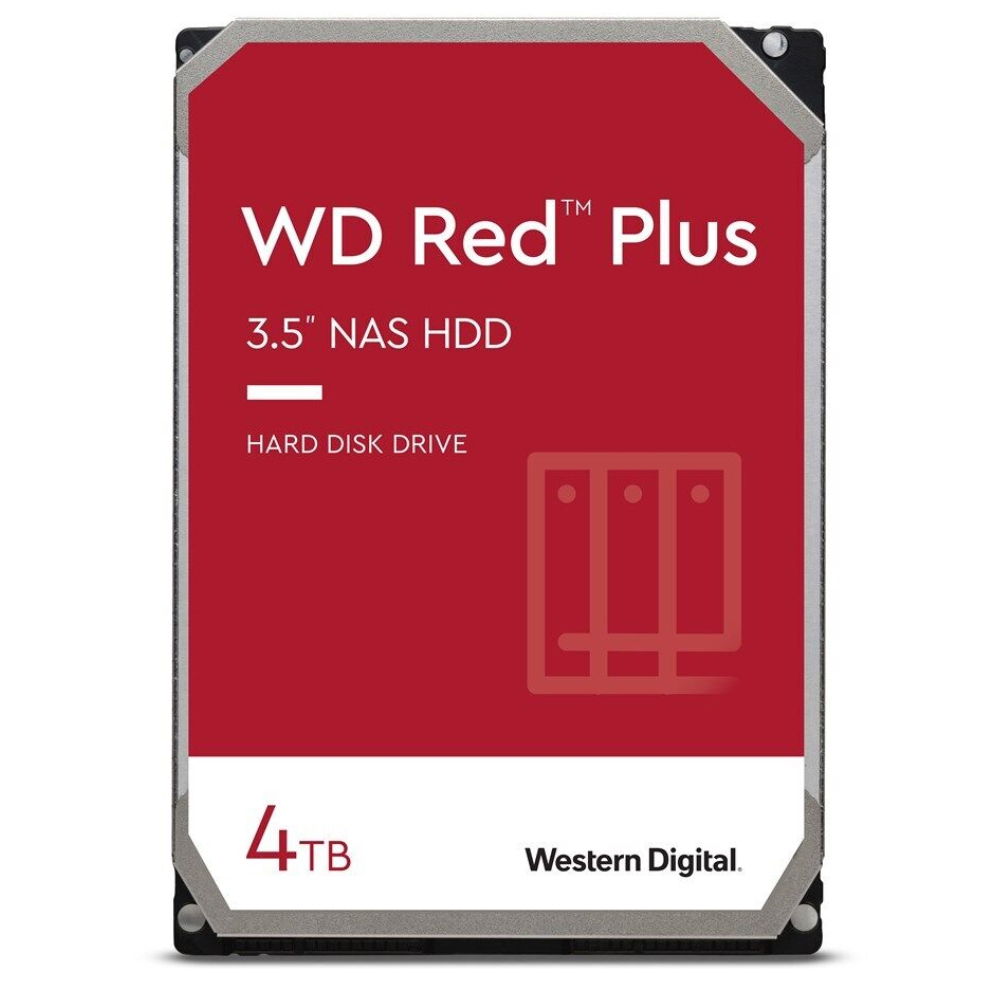 WD 4TB Red Plus NAS 3.5" SATA 3.0 5400 RPM 64MB Harddisk