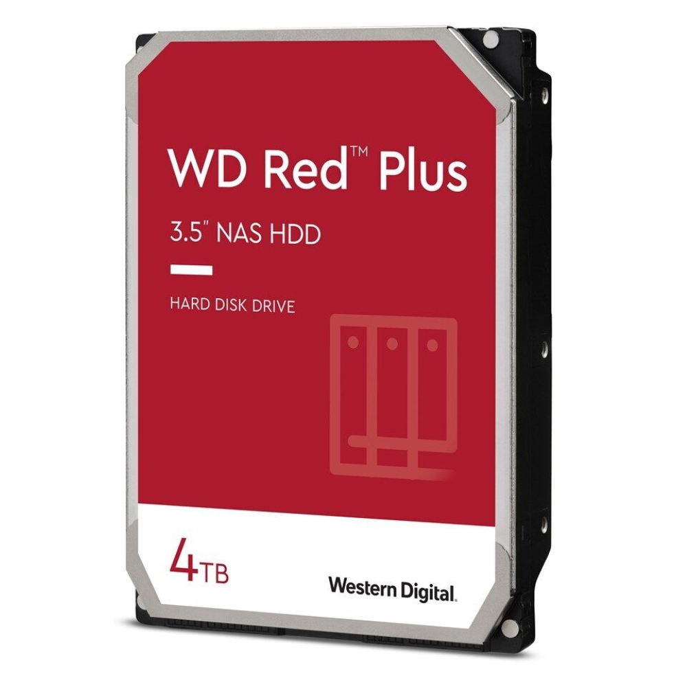 WD 4TB Red Plus NAS 3.5" SATA 3.0 5400 RPM 64MB Harddisk
