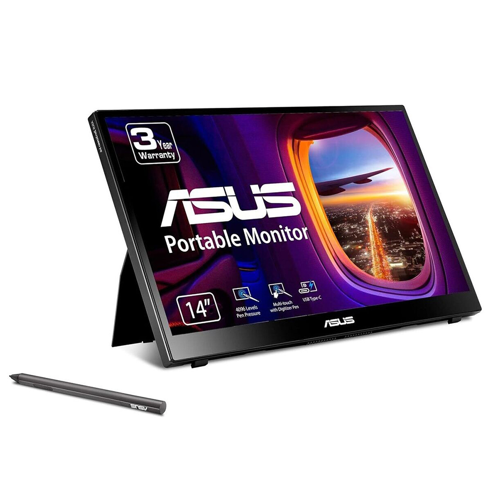 ASUS 14" ZenScreen Ink MB14AHD 60Hz 5ms Flicker Free USB-C Micro HDMI FHD Dokunmatik Taşınabilir Monitör