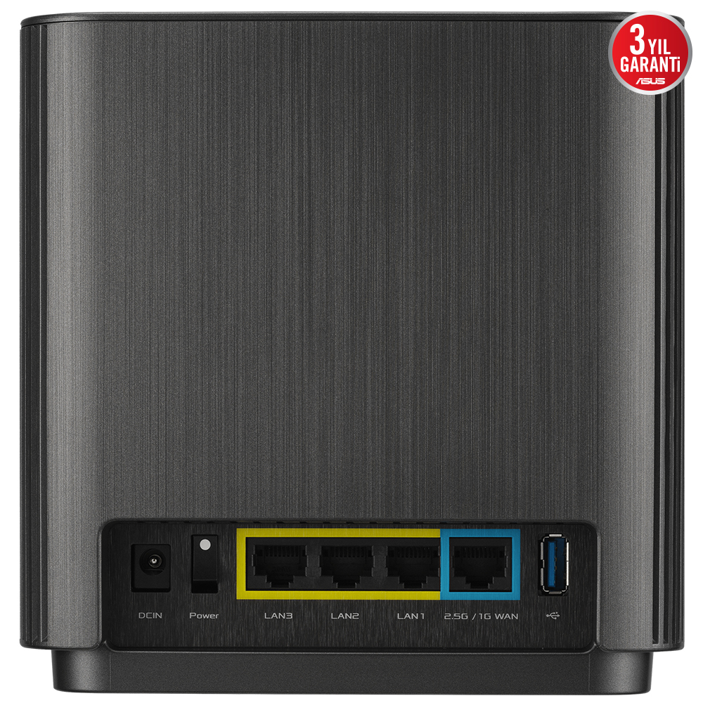 ASUS ZenWiFi XT9 AX7800 Tri-Band WiFi6 Siyah Mesh WiFi Sistem