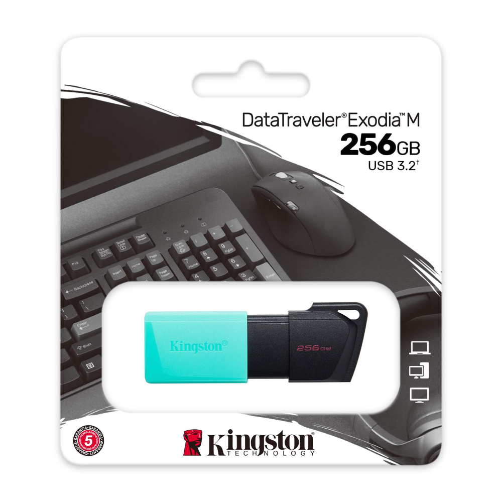 Kingston 256GB DataTraveler Exodia M USB3.2 Flash Bellek
