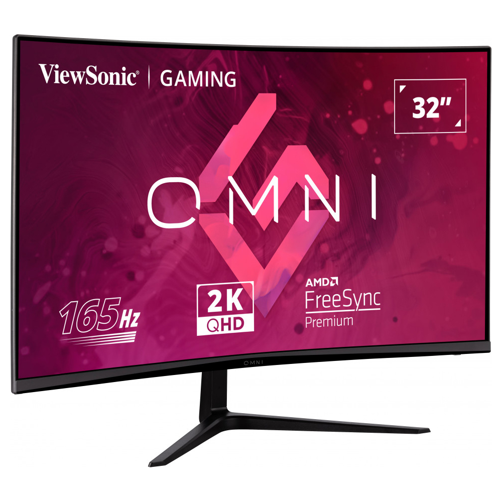 ViewSonic VX3218C-2K 32" 165Hz 1ms HDMI DP FreeSync Premium HDR10 QHD VA Curved Gaming Monitör