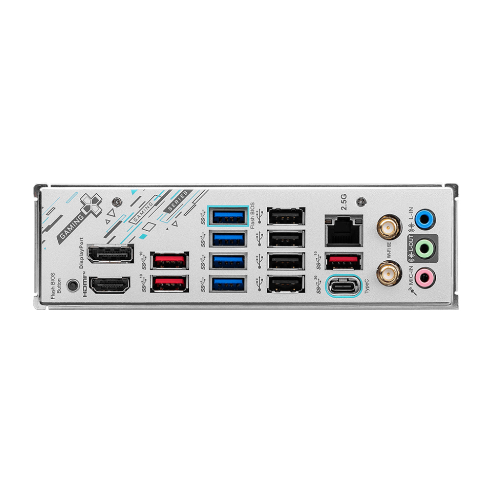 MSI MPG X670E GAMING PLUS WIFI 7800MHz(OC) DDR5 Soket AM5 HDMI DP M.2 ATX Anakart