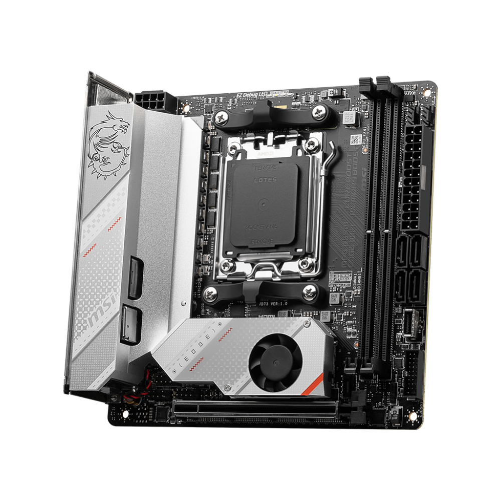 MSI MPG B650I EDGE WIFI 7200MHz(OC) DDR5 Soket AM5 HDMI M.2 USB 3.2 mITX Anakart