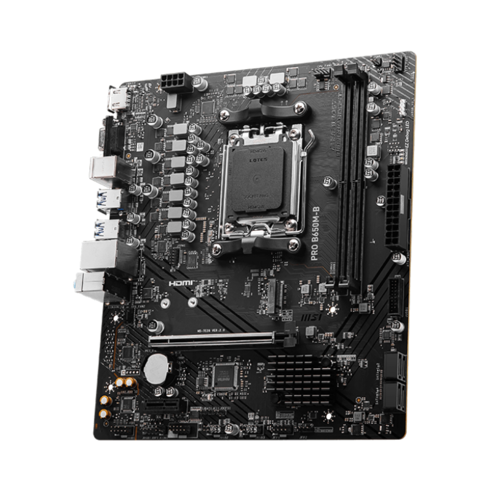 MSI PRO B650M-B 6800MHz(OC) DDR5 Soket AM5 HDMI M.2 HDMI VGA USB 3.2 mATX Anakart