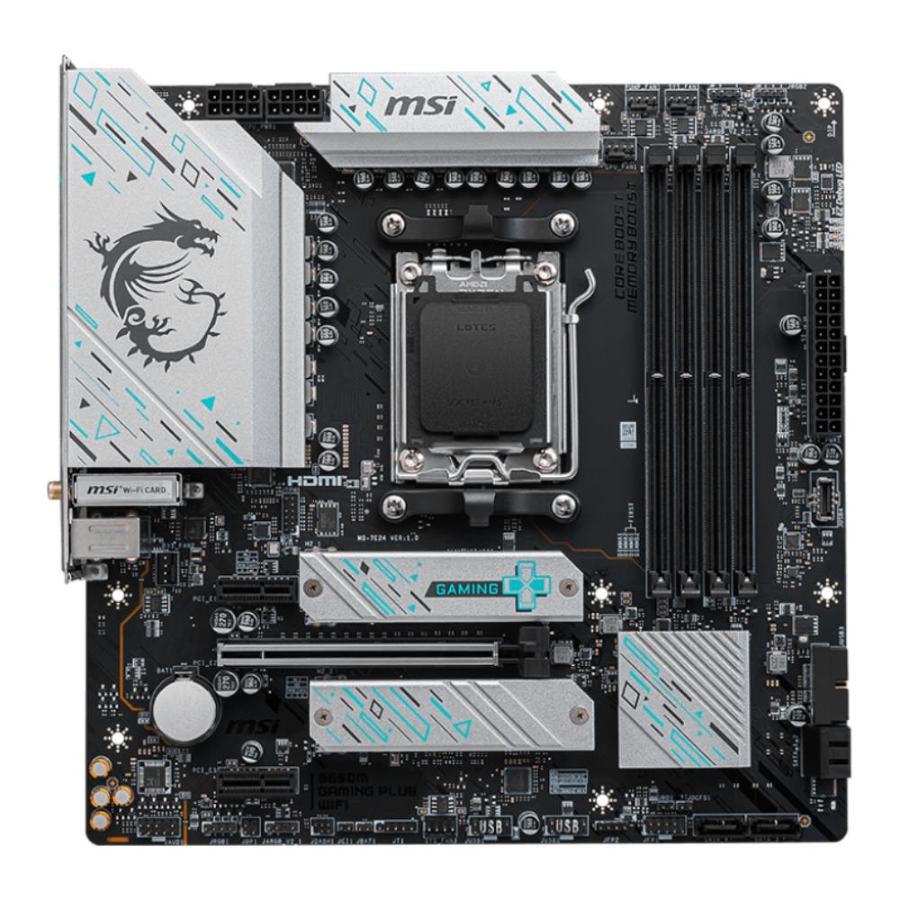 MSI B650M GAMING PLUS WIFI 7200(OC) DDR5 Soket AM5 HDMI M.2 USB 3.2 mATX Anakart