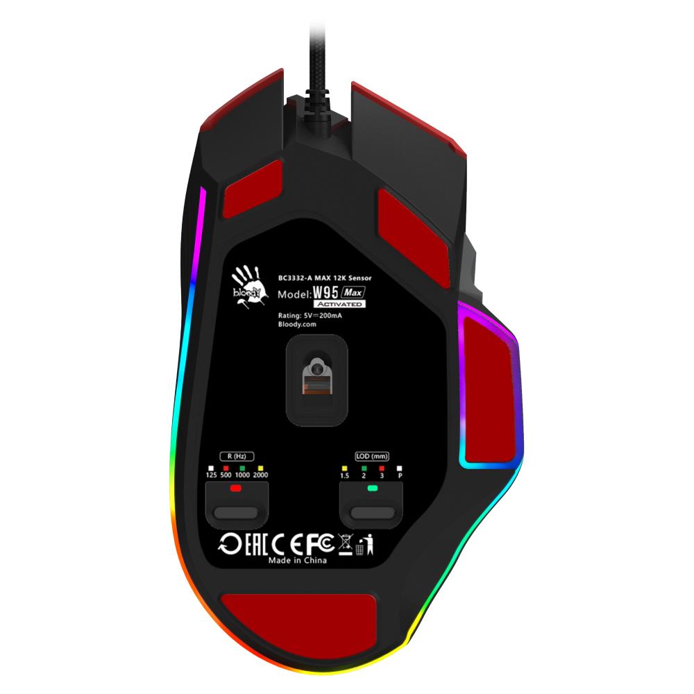 A4Tech Bloody W95 Max Navy Red 12.000 DPI Optik RGB Kablolu Gaming Mouse