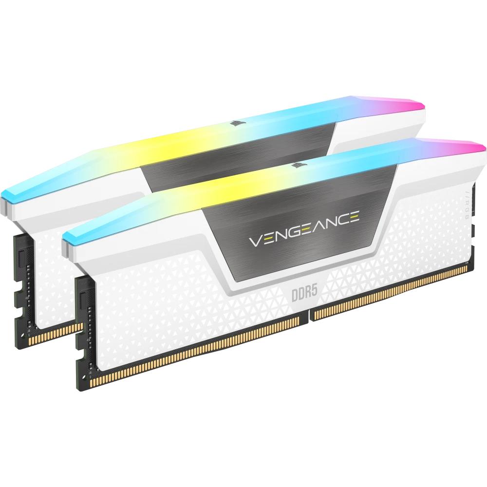 CORSAIR 32GB(2x16GB) Vengeance RGB 6000MHz CL40 DDR5 Beyaz Dual Kit Ram