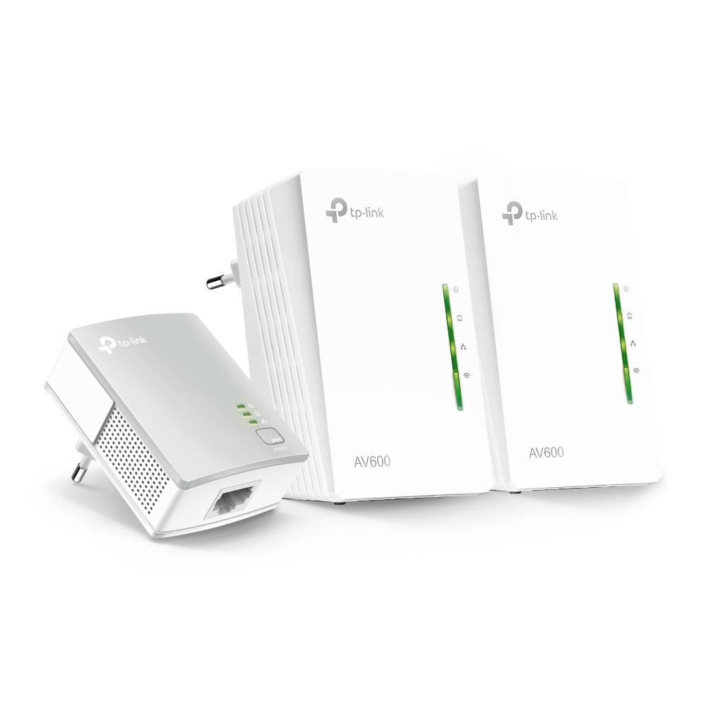 TP-LINK 300Mbps AV600 Powerline Evrensel Wi-Fi Menzil Genişletici 3'lü Ağ Kiti