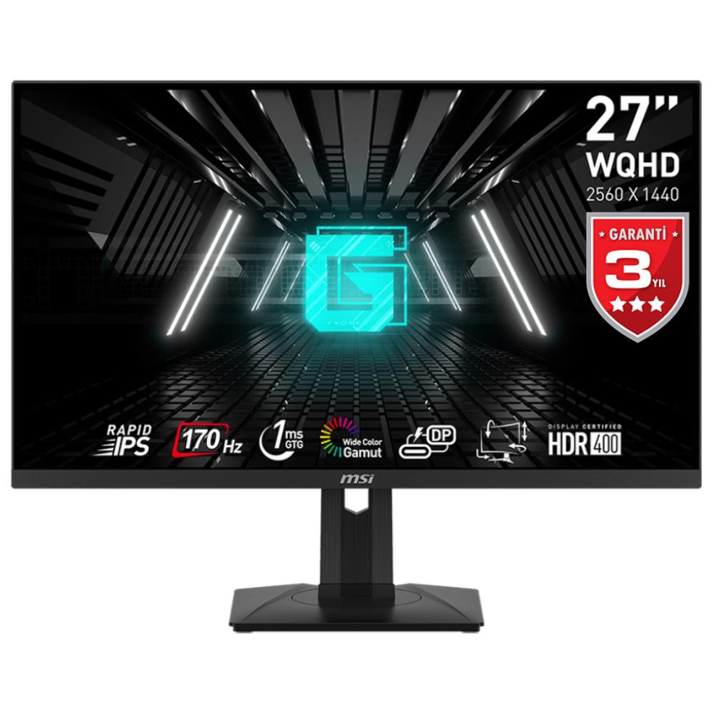 MSI 27" G274QPF 170Hz 1ms(GtG) HDMI DP HDR400 Adaptive Sync WQHD Rapid IPS Gaming Monitör