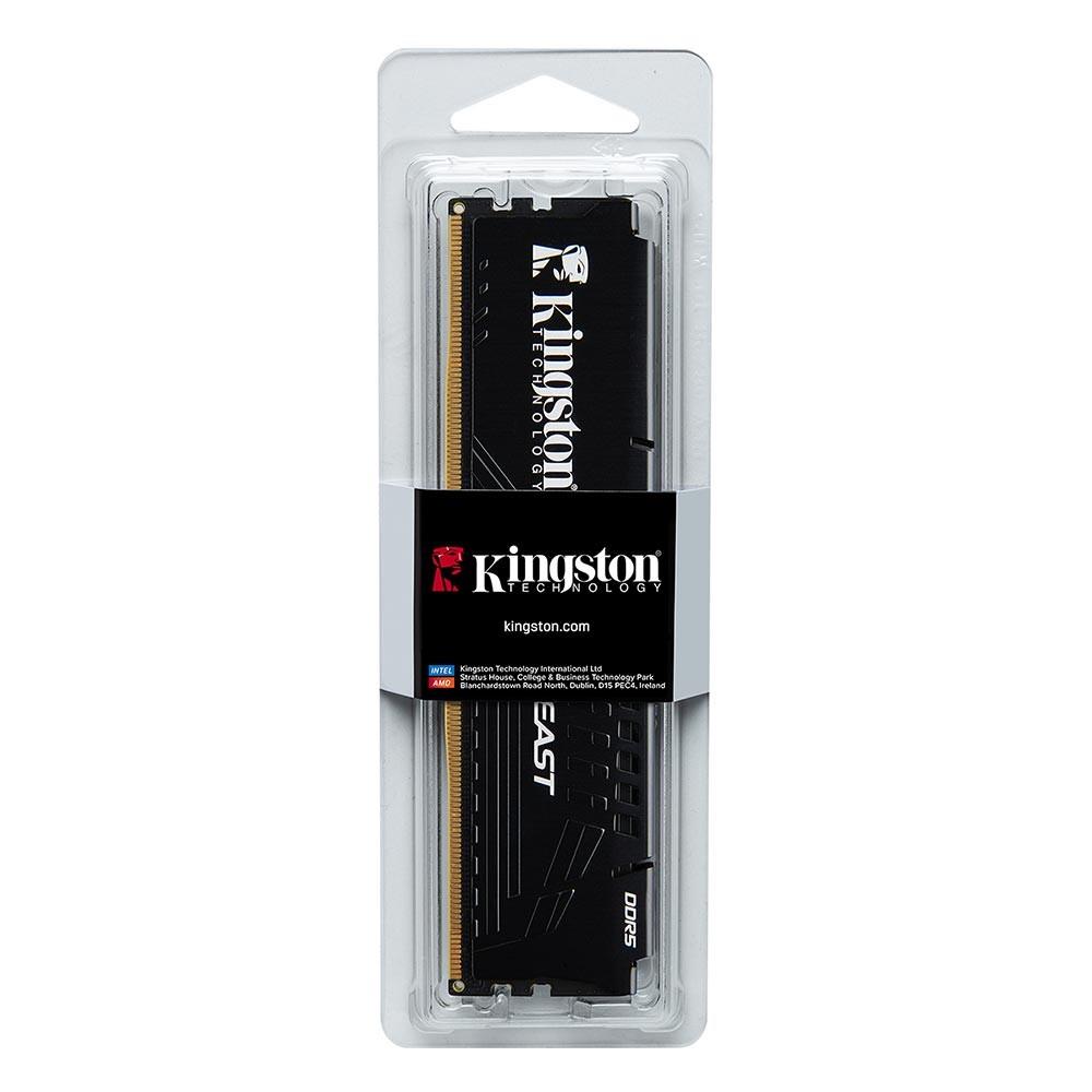 Kingston 16GB Beast Siyah 5200Mhz CL36 DDR5 AMD EXPO Single Kit