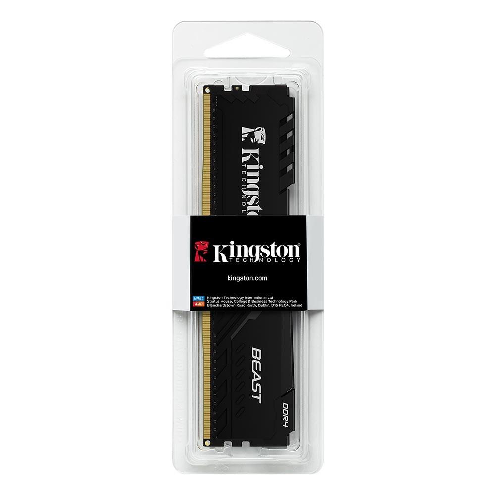 Kingston 16GB (2x8GB) Beast Siyah 3200Mhz CL16 DDR4 Dual Kit Ram