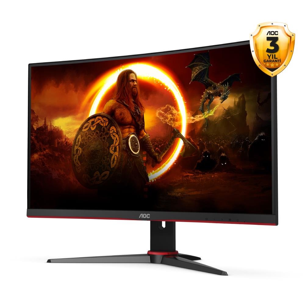 AOC C27G2ZE 27" 240Hz 0.5ms HDMI DP FreeSync Premium FHD VA Curved Gaming Monitör