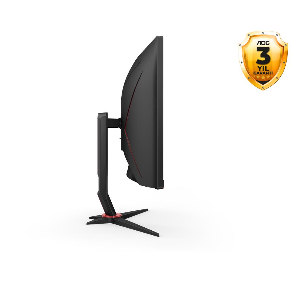 AOC CU34G2XP 34" 180Hz 1ms HDMI DP USB 3.2 Type-C Freesync Premium HDR400 WQHD VA Curved 1500R Gaming Monitör