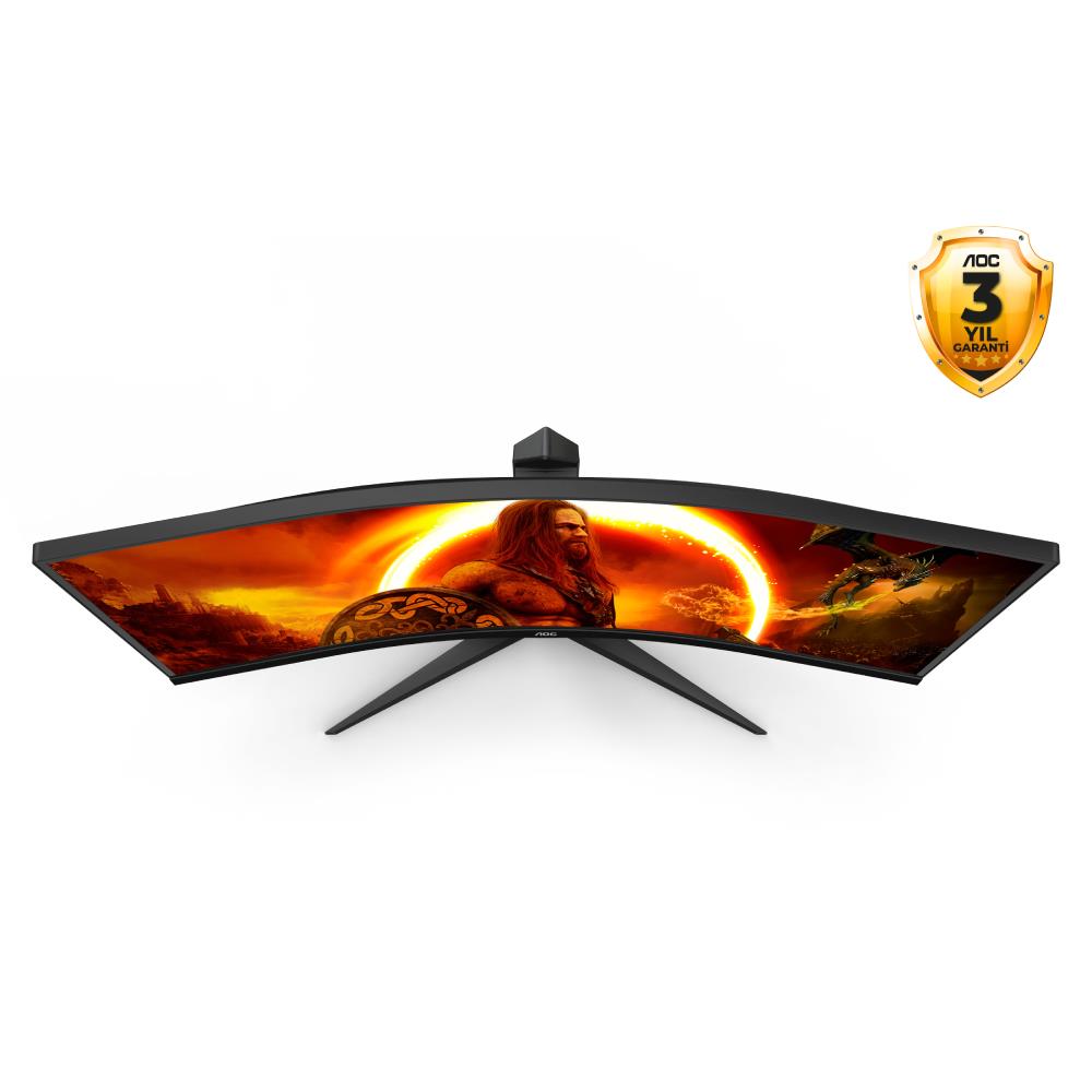 AOC CU34G2XP 34" 180Hz 1ms HDMI DP USB 3.2 Type-C Freesync Premium HDR400 WQHD VA Curved 1500R Gaming Monitör