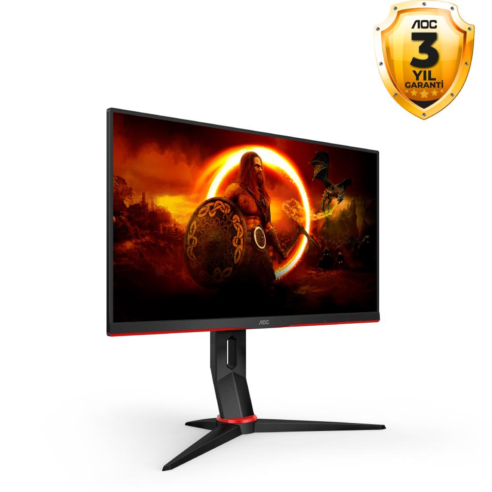 AOC Q24G2A 23.8" 165Hz 1ms HDMI DP AdaptiveSync Pivot QHD IPS Gaming Monitör