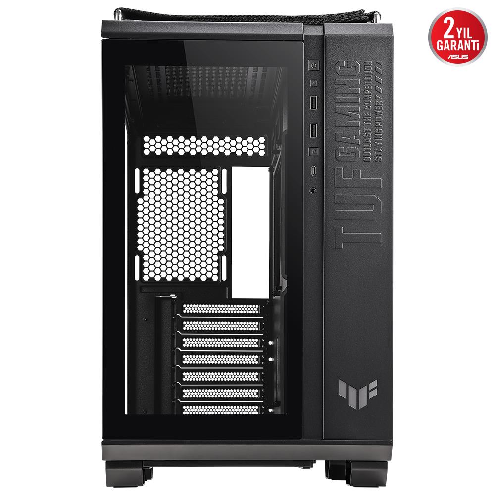 ASUS TUF GAMING GT502 v2 Tempered Glass RGB Siyah USB 3.2 Mid Tower Kasa
